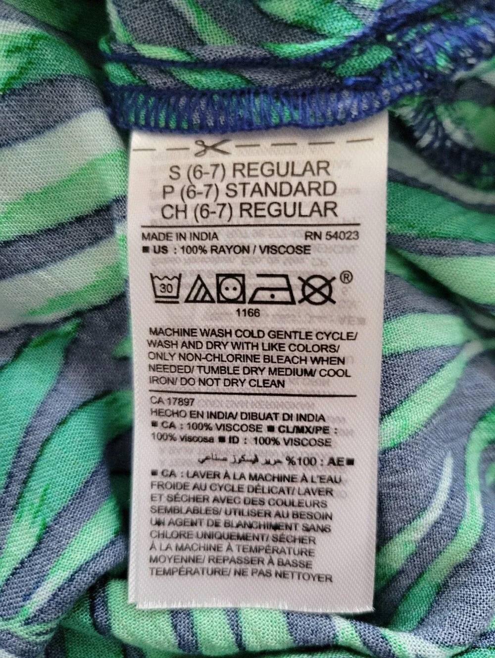 Old Navy NWT Tropical Sundress Green Blue Spaghetti Straps Girls Size S 6-7